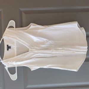 White Ann Taylor Sleeveless Top